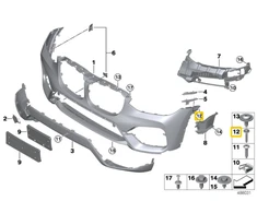 BMW X3 X5 Sechskantblechschraube Originalus 51119907488