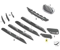 Bmw X4 F26 Grid Lateral Dešinė Originalus 51117348110