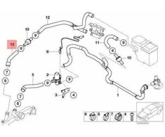 Bmw X5 E53 Žarna Variklio Įleidimo Ir Atbulinis Vožtuvas Originalus 64218380130