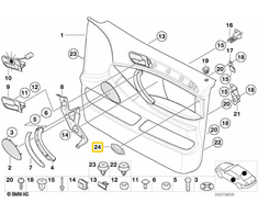 Bmw X5 E53 Šoninis Orobalas Etiketas Originalus 51417004436