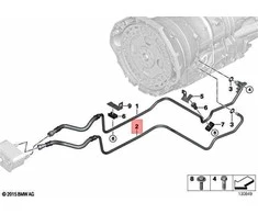BMW X5 E53 Variklio Aukstyn Transmisijos Ausinimo Vamzdis Originalus 17227510047