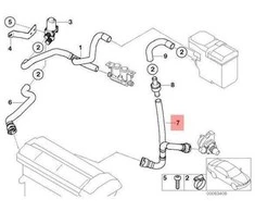 Bmw X5 E53 Žarnos Vandens Siurblys Ir Atbulinis Vožtuvas Originalus 64218380128