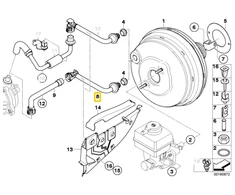 Bmw X5 E70 2006 2010 Vakuumo Vamzdis Originalus 11667551595