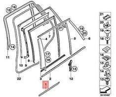 Bmw X5 E70 Durų Apsauga Priekinis Kairysis Originalus 51137903859