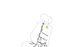 Bmw X5 E70 Keleivio Pusės Sėdynės Laidų Rinkinys Originalus 61129221787