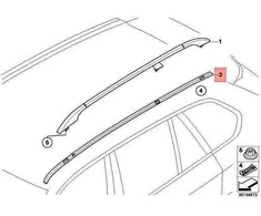 Bmw X5 E70 Stogelio Dekoratyvinis Paveikslas Desinysis Originalus 51137250392
