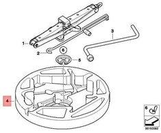 Bmw X5 E70 X6 E71 Bagažinės Dėklas Avarinis Ratas Originalus 71106775773
