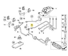 Bmw X5 E70 X6 E71 Slėgio Vamzdžių Rinkimo Blokas Originalus 37136772444