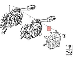 BMW X5 E70 X6 E71 Spyruoklės Ritės Kasetė Originalus 61319179522