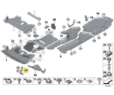 BMW X5 E70 X6 E71 Variklio Apsauga Skydelis Originalus 51717188835