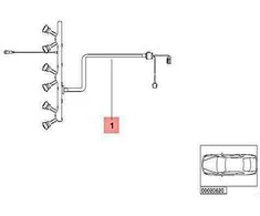 BMW X5 E70 X6 E71 Variklio Injektoriaus Modulio Laidynas Originalus 12517799659
