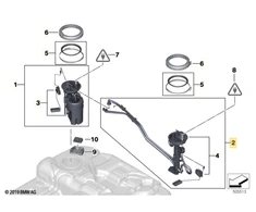Bmw X5 E70 X6 E71 Kuro Lygio Siųstuvas Originalus 16117494926