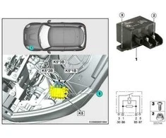 BMW X5 F15 X6 F16 Elektros Ventiliatorius Variklio Rely Cap Originalus 61139326000