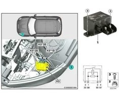 BMW X5 F15 X6 F16 Elektros Ventiliatorius Variklio Rely Cap Originalus 61139326000