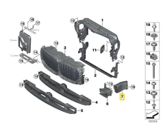 BMW X5 G05 X6 G06 Dešinės Pusės Rato Angos Oro Stabdžių Vamzdis Originalus 51747421700