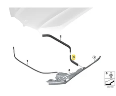 BMW X5 G05 X6 G06 X7 G07 Galvos Gamyklos Dešinės Pusės Antstogo Gasketas Originalus 51767425428