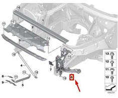 BMW X5 G05 X6 G06 X7 G07 Kairysis Galinio Žibintų Laikiklis Originalus 51647421709