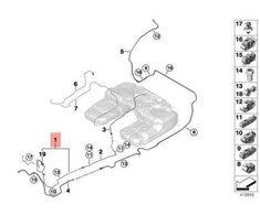 BMW X5 M F85 X6 M F86 Tiektimo Linija Su Jutikliu Originalus 16117849510