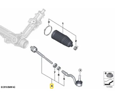 BMW X5 X6 2007 2008 2009 2010 2011 2012 Lemfoerder vairo trauko surinkimas 32106793496