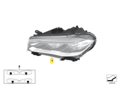 Bmw X5 F15 X6 F16 Dešinysis Bi Ksenoninis Žibintas Originalus 63117317102