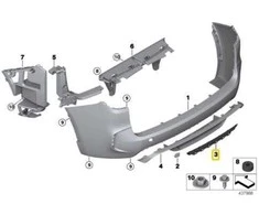 Bmw X5 X6 M Grillas Priekinio Bumperio Originalus 51128060000