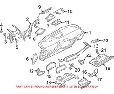BMW X5 X6 X7 adapterio apdaila Prietaisų skydelis Originalus 51456839029