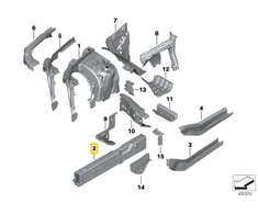 Bmw X5 X6 X7 Priekinis Kairys Variklio Palaikymas Originalus 41007417571