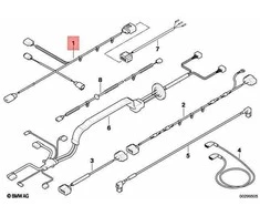 BMW X6 E71 E72 Valdymo Pavarų Kabelių Rinkinys Originalus 61129206334