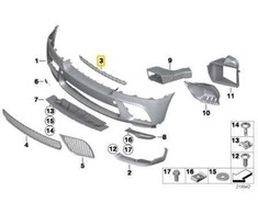 Bmw X6 E71 Stossfinger Mitte Vorne Originalus 51112159276
