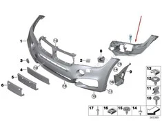 BMW X6 F16 Priekinis Kairysis Stiklo Įdėklas Originalus 51118056503