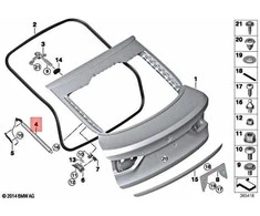 BMW X6 F16 X6 M F86 Dešinės Spindle Varžtas Originalus 51247318652
