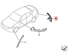 Bmw X6 G06 Galinis Atšvaitas Galinis Kairysis Originalus 63147442283