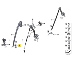 BMW X7 G07 Dešinysis Juostos Sagtelis Originalus 72118493918
