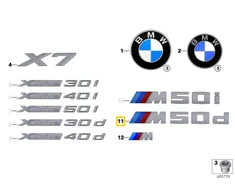 Bmw X7 G07 Etiketė Originalus 51148093997
