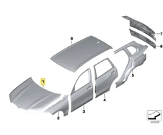 BMW X7 G07 Galvos Gaminys Originalus 41007933467