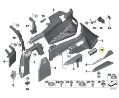 Bmw X7 G07 Kairio Svorio Akies Dangtelis Originalus 51479495501