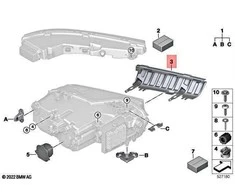 Bmw Xm G09 Dešinė Žemutinė Galinė Šviesa Laikiklis Originalus 63115A411E4