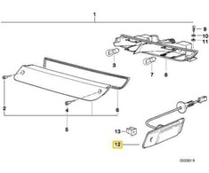 BMW Z1 Dešinės Pusės Blinkleuchte Originalus 63132297092