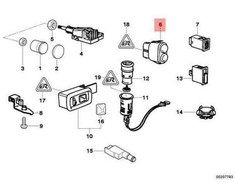 Bmw Z3 E36 03 2000 05 2002 Schalter Dws Nebelschlusslicht Originalus 61316904009