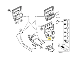 Bmw Z3 E36 07 1996 06 2002 Priekinis Panelio Svetimas Originalus 51168411655