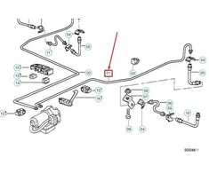 BMW Z3 E36 Galinis ABS ASC T Stabdžių Vamzdis Originalus 34326755520