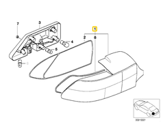 Bmw Z3 E36 Heckleuchte Links Blinker Wei Originalus 63212493615