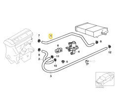 BMW Z3 E36 Šildymo Šilumvamzdis Originalus 64218377673