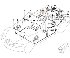 Bmw Z3 E36 Subwooferbox 1994 2002 Originalus 65138400106