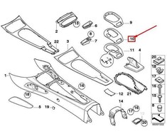 Bmw Z4 E85 E86 Blende Vorwahlhebel Originalus 51167158476