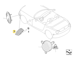Bmw Z4 E85 E86 Dešinysis Priekinis Šoninis Žibintas Originalus 63147162738