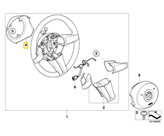 Bmw Z4 E85 E86 Lenkrado Danga Originalus 32346758398