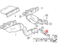 Bmw Z4 E85 Halter Abgasrohr Originalus 18207521196