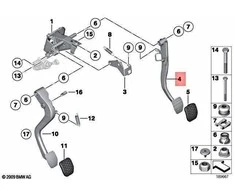 BMW Z4 E89 18i 20i 23i 28i 30i 35i Pedalas Stabdžių Originalus 35006785888