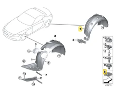 Bmw Z4 E89 Galinio Dešinio Rato Dėžės Danga Originalus 51777191032